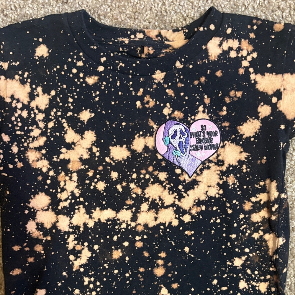 Kids Black and Orange Graphic Tee